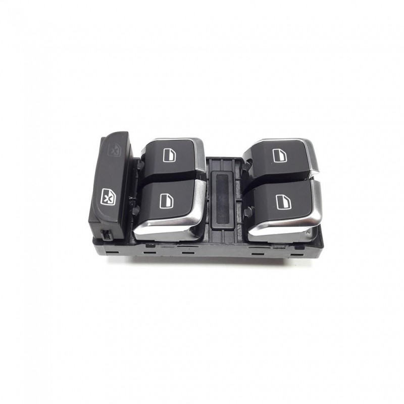 Audi A4 2013-2015 Sol Ön Kapı Dörtlü Cam Düğmesi Krom 8K0959851F-bisra