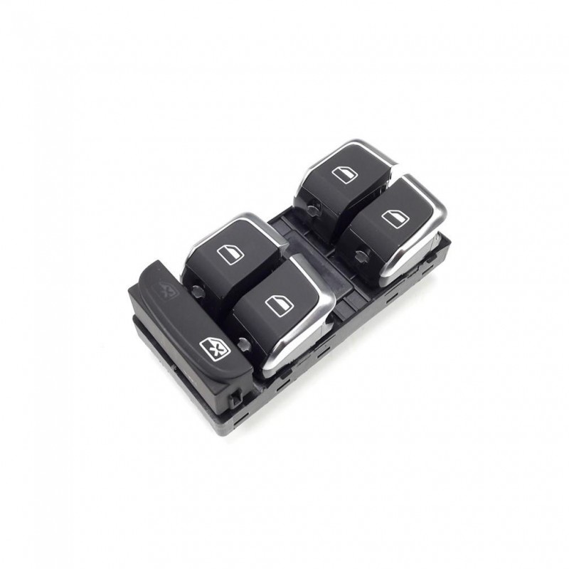 Audi Q3 2013-2018 Sol Ön Kapı Dörtlü Cam Düğmesi  Krom 8U0959851