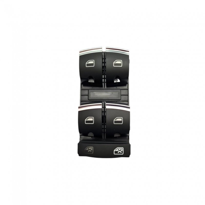Audi A6 2009-2011 Sol Ön Kapı Dörtlü Cam Düğmesi Krom 4F0959851H-bisra