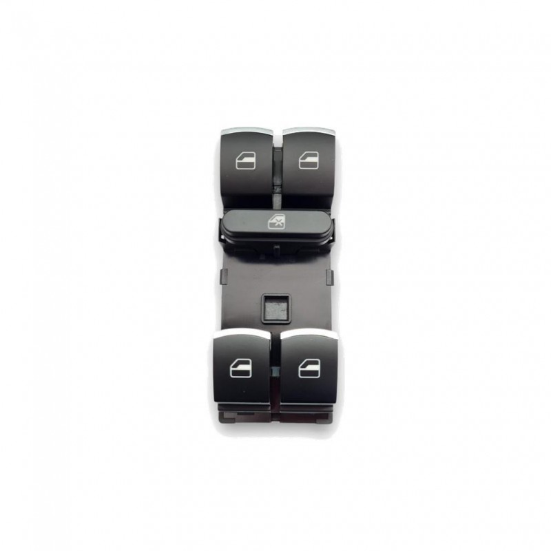 Seat Leon 2 2006-2012 Sol Ön Cam Düğmesi Dörtlü Krom 5K4959857A-bisra