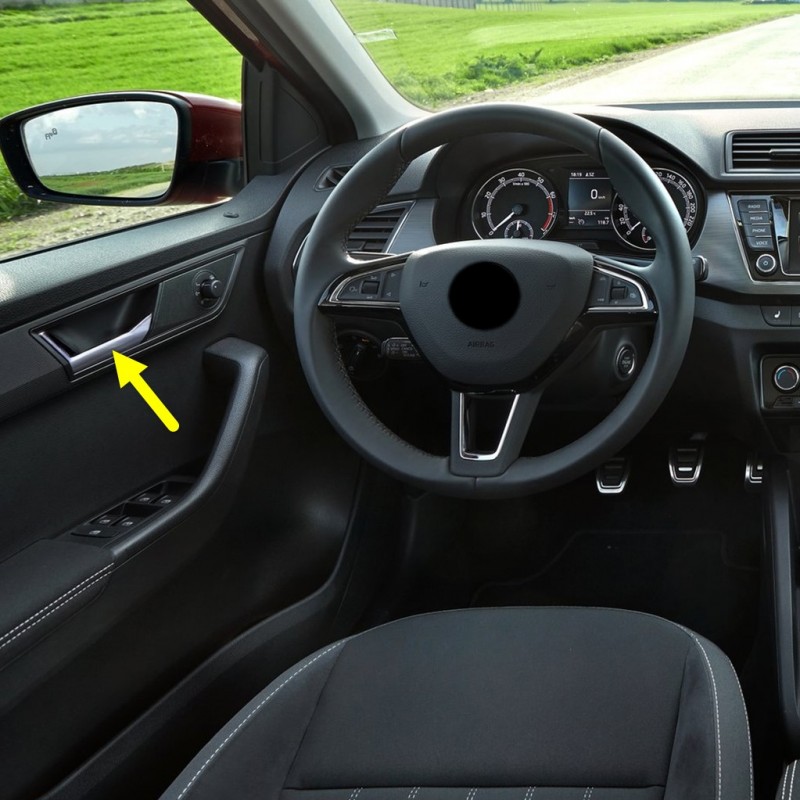 Skoda Fabia 2018-2021 Sol Ön Kapı İç Açma Kolu 6V0837221A