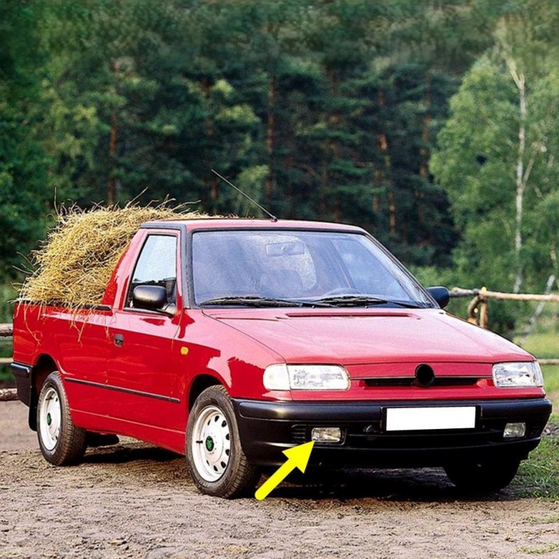 Skoda Pickup Pikap 1995-2001 Ön Tampon Sağ Sis Farı Kapağı 6U0807432D