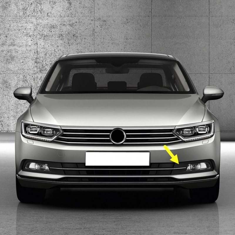 VW Passat B8 2015-2019 Ön Tampon Sol Sis Farı Kapağı Krom 3G0854661A-bisra
