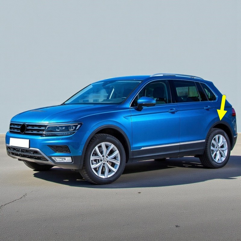 VW Tiguan 2016-2020 Sol Arka Çamurluk Ağzı Plastik Dodik 5NA854819J