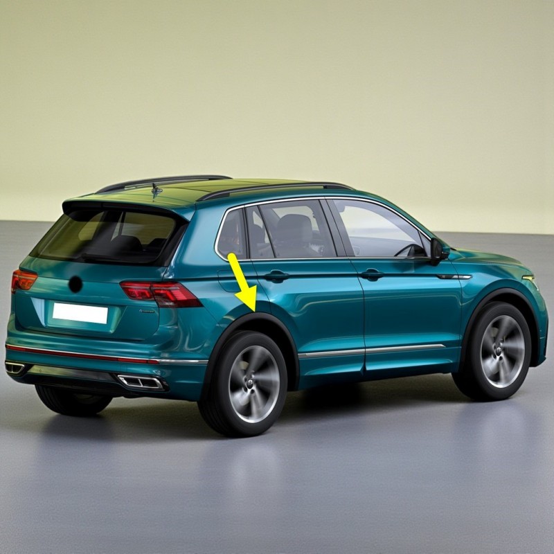 VW Tiguan 2021-2023 Sağ Arka Çamurluk Ağzı Plastik Dodik 5NA854820G