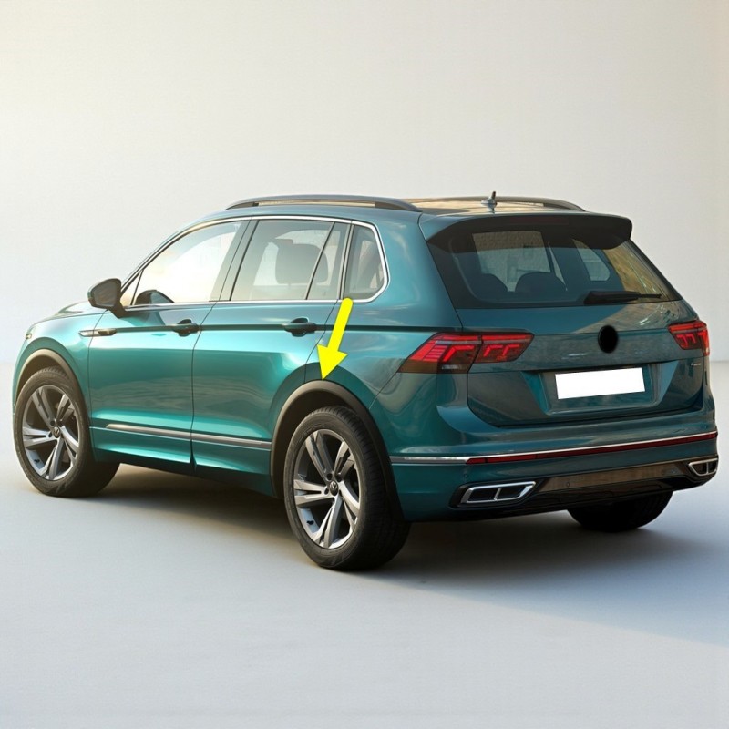 VW Tiguan 2021-2023 Sol Arka Çamurluk Ağzı Plastik Dodik 5NA854819G