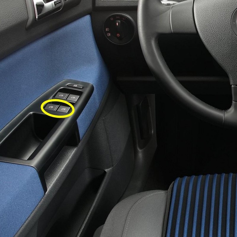 Seat İbiza 2002-2008 Sol Ön Kapı Arka Cam Düğmeleri Çiftli 6Q0959858A